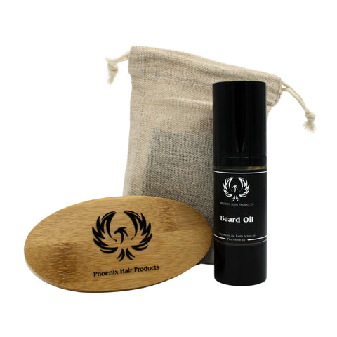 Baard Olie + baard Borstel cadeau set