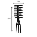 Phoenix Hair Products 3 Way Textuur Kam met afmetingen en ergonomisch ontwerp voor nauwkeurige haarstyling