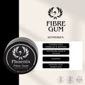 Phoenix Hair Products Fibre Gum met flexibele hold, natuurlijke glans, extra textuur en elastische vezels. Eenvoudig te restylen en voorzien van een heerlijke bubblegumgeur.