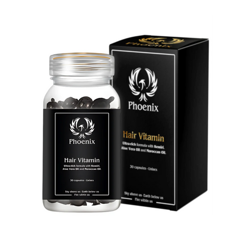 Phoenix Hair Products Hair Vitamins met 30 capsules ter ondersteuning van gezond, sterk en vol haar. Geschikt voor dagelijks gebruik.