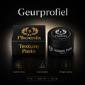 Geurprofiel van Phoenix Hair Products Texture Paste met frisse citrus, bruine suiker en romige musk