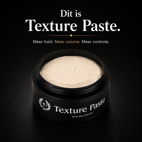 Geopende Phoenix Hair Products Texture Paste met matte styling paste